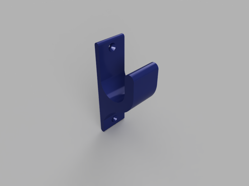 A render of a pool brush holder