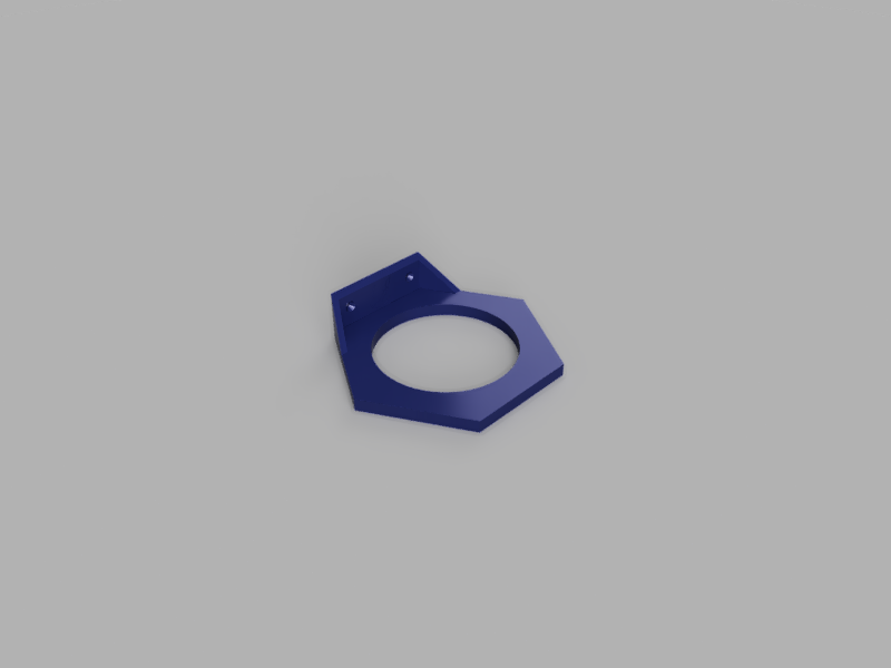 A render of a 3D printed recessed light mount